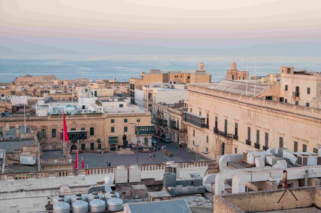 Malta coastline representing its role as a European tax jurisdiction