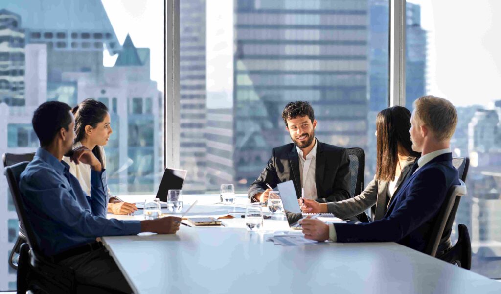 Business partners signing a company formation agreement in Europe