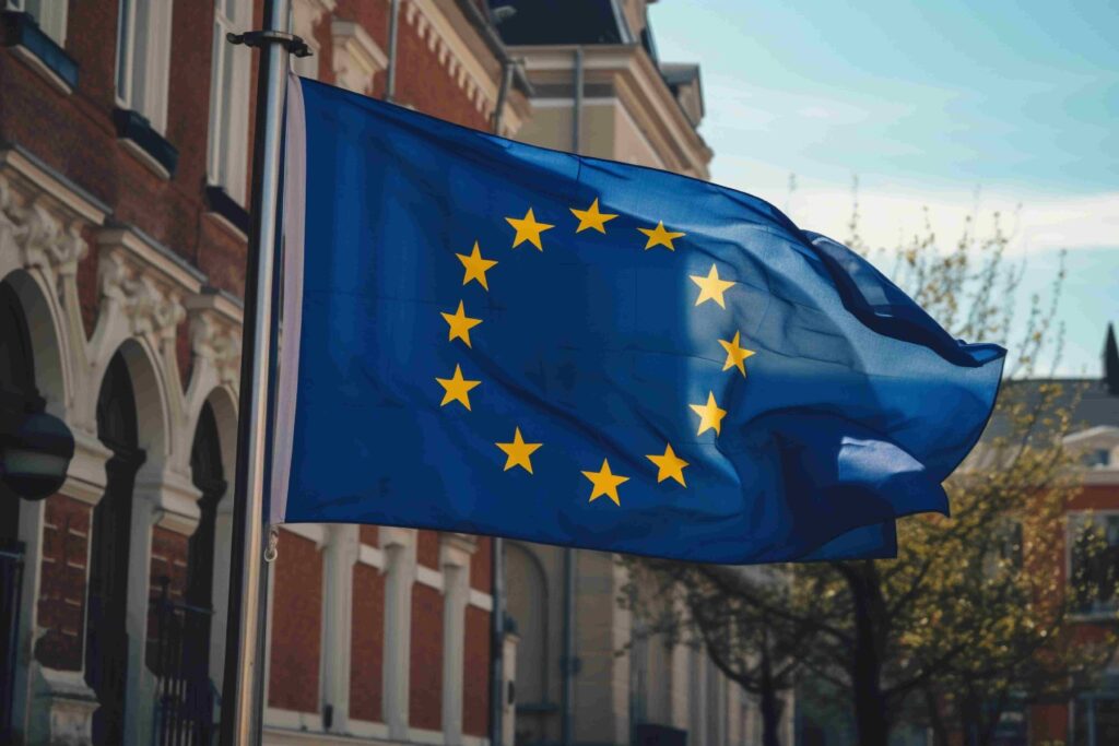 "European city financial district representing tax havens in Europe